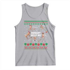 Marcus The Worm Christmas Meme Tank Top TS14 Athletic Heather Print Your Wear