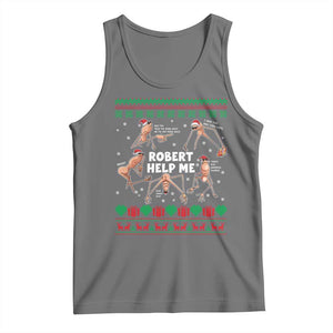 Marcus The Worm Christmas Meme Tank Top TS14 Black Heather Print Your Wear