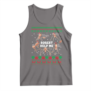 Marcus The Worm Christmas Meme Tank Top TS14 Deep Heather Print Your Wear