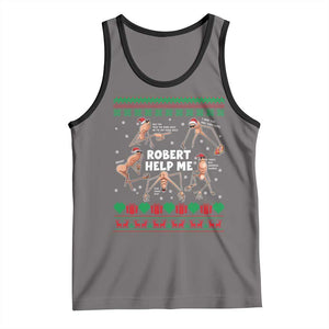 Marcus The Worm Christmas Meme Tank Top TS14 Deep Heather Black Print Your Wear