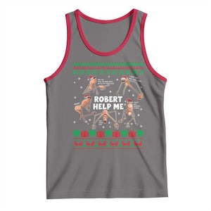 Marcus The Worm Christmas Meme Tank Top TS14 Deep Heather Red Print Your Wear
