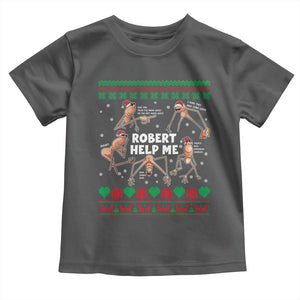 Marcus The Worm Christmas Meme Toddler T Shirt TS14 Dark Heather Print Your Wear