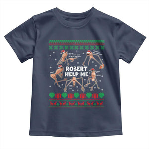 Marcus The Worm Christmas Meme Toddler T Shirt TS14 Navy Print Your Wear