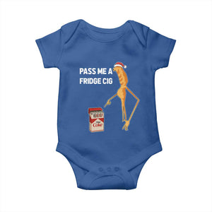 Marcus The Worm Christmas Meme Baby Onesie Pass Me A Fridge Cig TS14 Royal Blue Print Your Wear