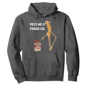 Marcus The Worm Christmas Meme Hoodie Pass Me A Fridge Cig TS14 Dark Heather Print Your Wear