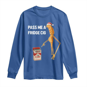 Marcus The Worm Christmas Meme Long Sleeve Shirt Pass Me A Fridge Cig TS14 Royal Blue Print Your Wear