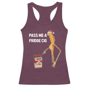 Marcus The Worm Christmas Meme Racerback Tank Top Pass Me A Fridge Cig TS14 Maroon Print Your Wear