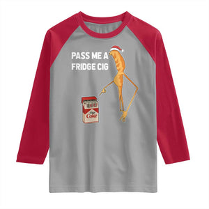 Marcus The Worm Christmas Meme Raglan Shirt Pass Me A Fridge Cig TS14 Sport Gray Red Print Your Wear