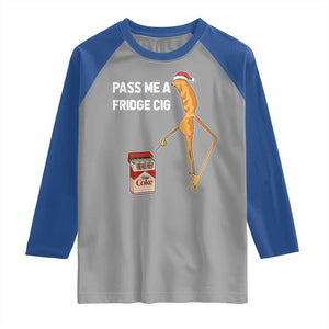 Marcus The Worm Christmas Meme Raglan Shirt Pass Me A Fridge Cig TS14 Sport Gray Royal Print Your Wear