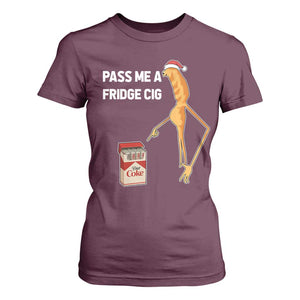Marcus The Worm Christmas Meme T Shirt For Women Pass Me A Fridge Cig TS14 Maroon Print Your Wear