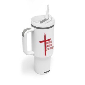 God Forbid A White Boy Get A Lil Motion Tumbler With Handle Funny Christian Quote Meme TS14 Print Your Wear