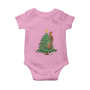 Marcus The Worm Meme Funny Christmas Baby Onesie TS14 Light Pink Print Your Wear