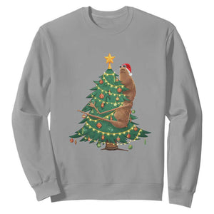 Marcus The Worm Meme Funny Christmas Sweatshirt TS14 Sport Gray Print Your Wear