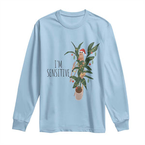 Marcus The Worm Christmas Meme Long Sleeve Shirt I Am Sensitive TS14 Light Blue Print Your Wear