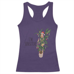Marcus The Worm Christmas Meme Racerback Tank Top I Am Sensitive TS14 Purple Print Your Wear