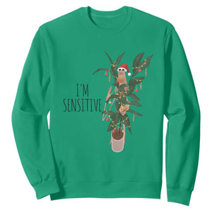 Marcus The Worm Christmas Meme Sweatshirt I Am Sensitive TS14 Irish Green Print Your Wear