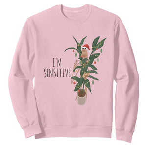 Marcus The Worm Christmas Meme Sweatshirt I Am Sensitive TS14 Light Pink Print Your Wear