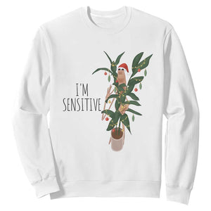 Marcus The Worm Christmas Meme Sweatshirt I Am Sensitive TS14 White Print Your Wear