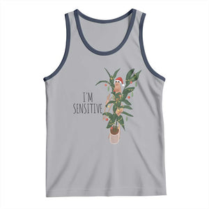 Marcus The Worm Christmas Meme Tank Top I Am Sensitive TS14 Athletic Heather Navy Print Your Wear