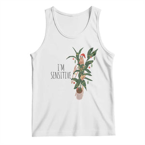 Marcus The Worm Christmas Meme Tank Top I Am Sensitive TS14 White Print Your Wear