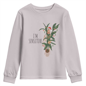 Marcus The Worm Christmas Meme Youth Sweatshirt I Am Sensitive TS14 Ice Gray Print Your Wear