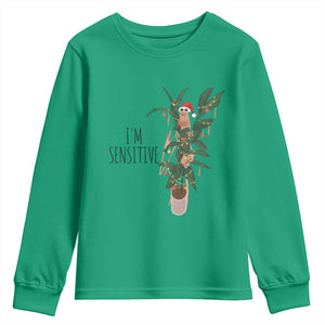 Marcus The Worm Christmas Meme Youth Sweatshirt I Am Sensitive TS14 Irish Green Print Your Wear