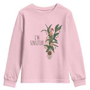 Marcus The Worm Christmas Meme Youth Sweatshirt I Am Sensitive TS14 Light Pink Print Your Wear