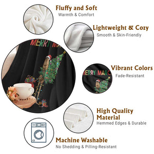 Marcus The Worm Christmas Meme Throw Blanket TS14 Print Your Wear