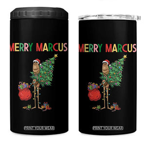 Marcus The Worm Christmas Meme 4 in 1 Can Cooler Tumbler TS14 One Size: 16 oz Black Print Your Wear