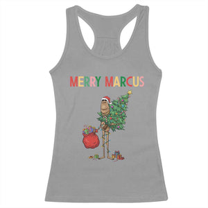 Marcus The Worm Christmas Meme Racerback Tank Top TS14 Sport Gray Print Your Wear