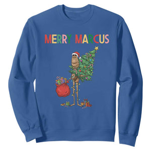 Marcus The Worm Christmas Meme Sweatshirt TS14 Royal Blue Print Your Wear