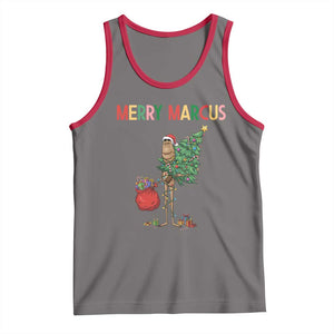 Marcus The Worm Christmas Meme Tank Top TS14 Deep Heather Red Print Your Wear