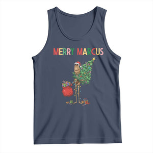 Marcus The Worm Christmas Meme Tank Top TS14 Navy Print Your Wear