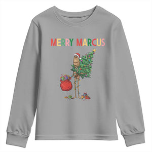 Marcus The Worm Christmas Meme Youth Sweatshirt TS14 Sport Gray Print Your Wear