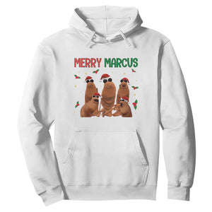 Marcus The Worm Christmas Meme Hoodie Funny Brain Rot Gen Z Xmas - Print Your Wear