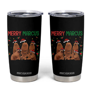 Marcus The Worm Christmas Meme Tumbler Cup Funny Brain Rot Gen Z Xmas TS14 Black Print Your Wear
