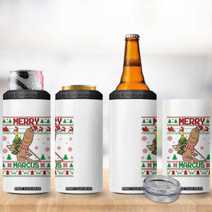 Marcus The Worm Christmas Meme 4 in 1 Can Cooler Tumbler Funny Brain Rot Xmas TS14 Print Your Wear