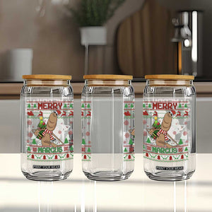 Marcus The Worm Christmas Meme Glass Can Funny Brain Rot Xmas TS14 Print Your Wear