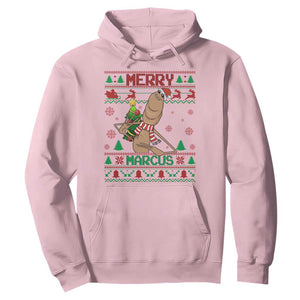Marcus The Worm Christmas Meme Hoodie Funny Brain Rot Xmas TS14 Light Pink Print Your Wear