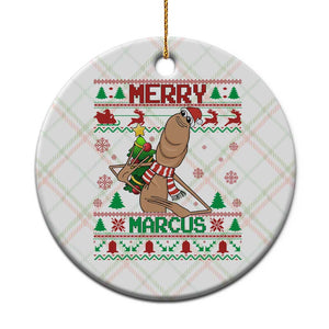 Marcus The Worm Christmas Meme Ceramic Ornament Funny Brain Rot Xmas TS14 1pc Christmas Plaid Print Your Wear
