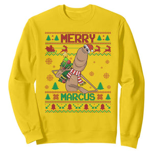 Marcus The Worm Christmas Meme Sweatshirt Funny Brain Rot Xmas TS14 Daisy Print Your Wear
