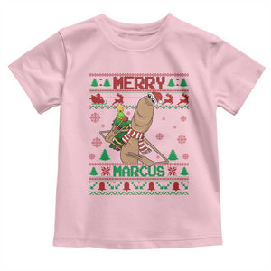Marcus The Worm Christmas Meme Toddler T Shirt Funny Brain Rot Xmas TS14 Light Pink Print Your Wear