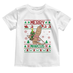 Marcus The Worm Christmas Meme Toddler T Shirt Funny Brain Rot Xmas TS14 White Print Your Wear