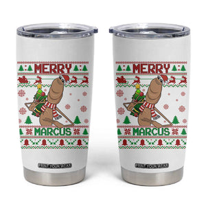 Marcus The Worm Christmas Meme Tumbler Cup Funny Brain Rot Xmas TS14 White Print Your Wear