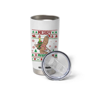 Marcus The Worm Christmas Meme Tumbler Cup Funny Brain Rot Xmas TS14 Print Your Wear