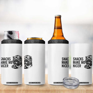 Funny Raccoon Eating Pizza 4 in 1 Can Cooler Tumbler Snacks Make Me Nicer TS14 Print Your Wear