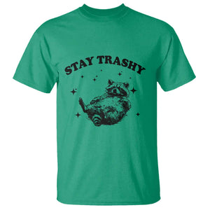 Funny Raccoon Meme T Shirt Stay Trashy TS14 Irish Green Print Your Wear