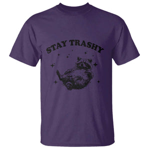 Funny Raccoon Meme T Shirt Stay Trashy TS14 Purple Print Your Wear