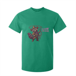 Mardi Gras Raccoon T Shirt For Kid Yee Haw Cowboy Mardi Gras Carnival Trendy Meme TS14 Irish Green Print Your Wear