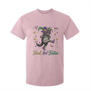 Mardi Gras Raccoon T Shirt For Kid Feral And Festive TS14 Light Pink Print Your Wear
